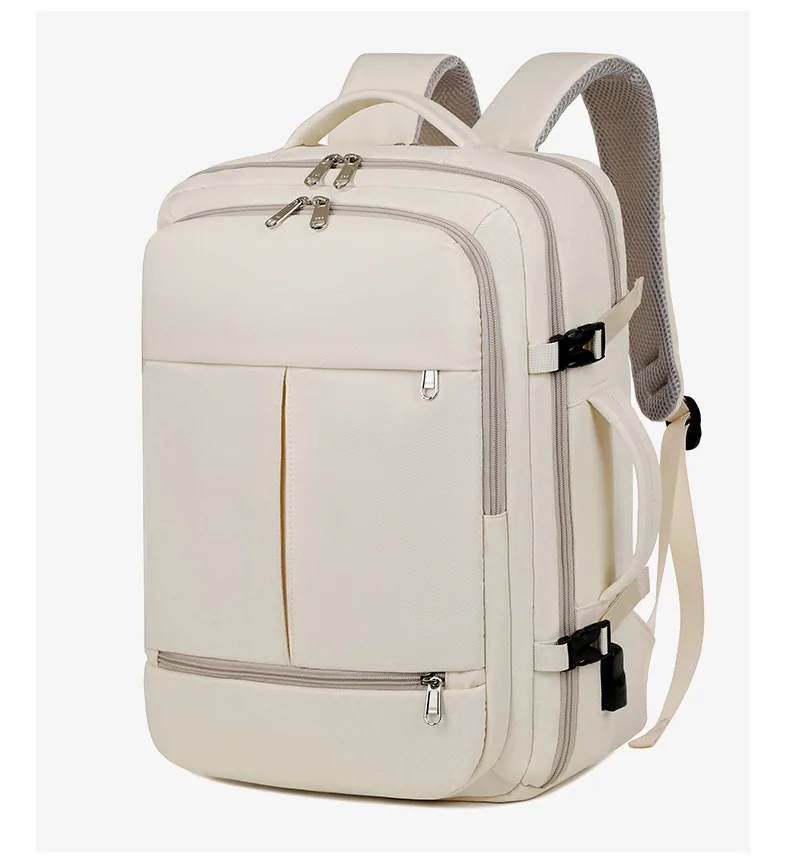 Large Capacity Backpack For Women Men Multiple Pockets And Zippers Versatile Computer Bags Business Travel Backpack — detail 11