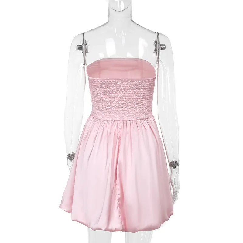 Fashion Off-shoulder Tube Top Dress Women — detail 2