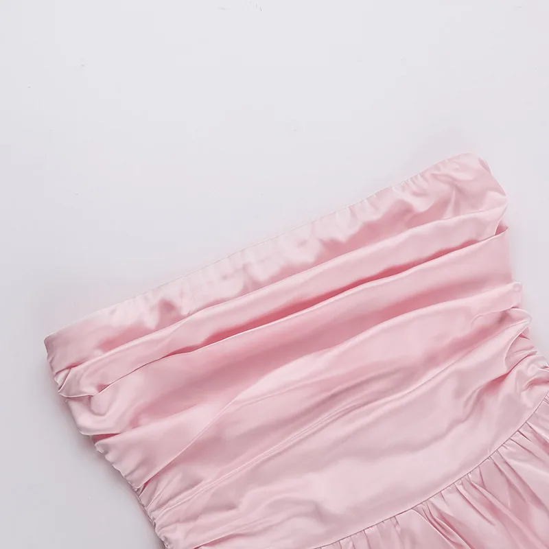 Fashion Off-shoulder Tube Top Dress Women — detail 6