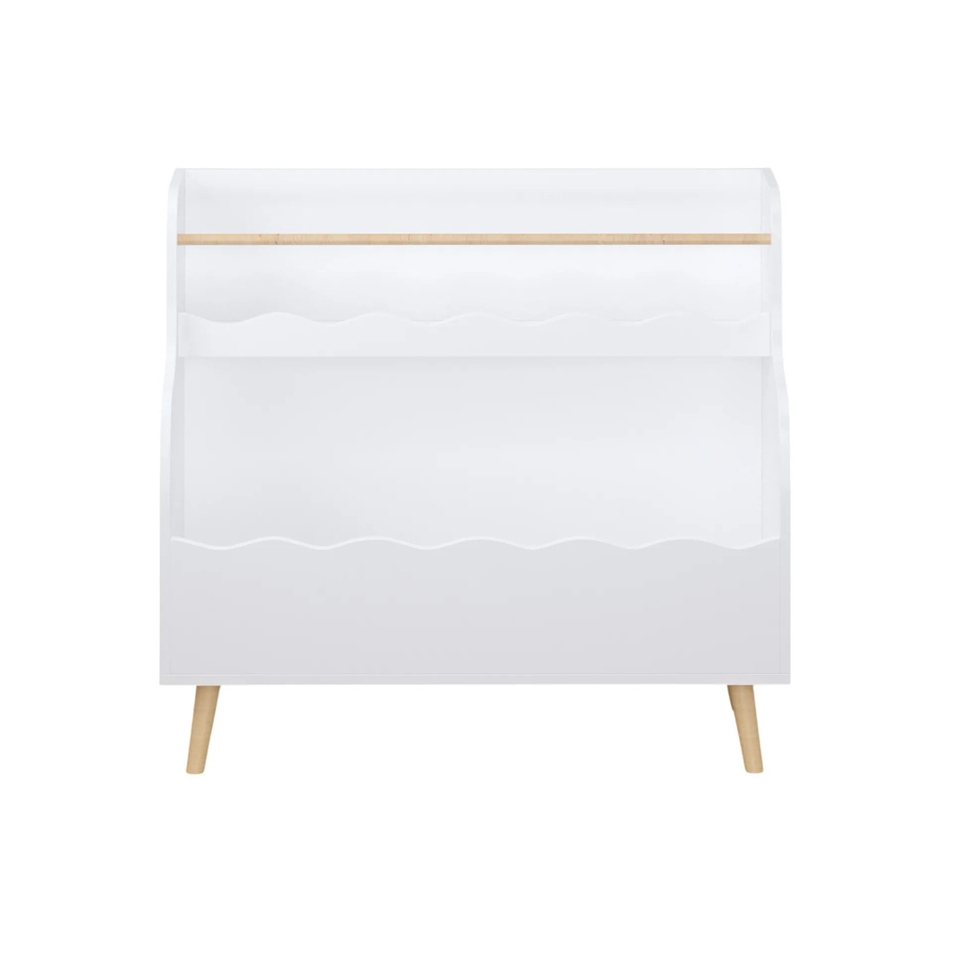 Kids Bookcaes, Children Book Organizer, Toy Storage Cabinet Organizer, White — detail 11