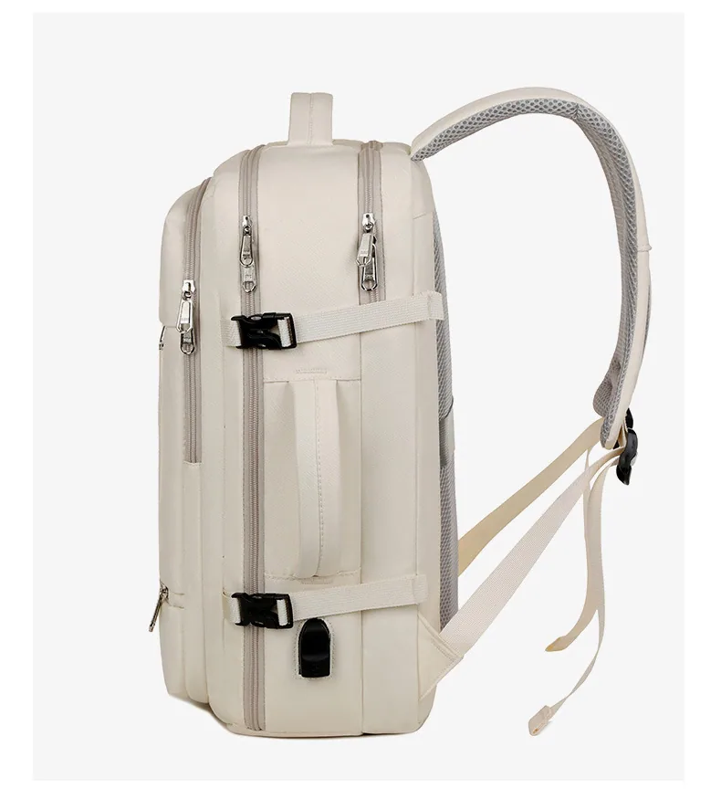 Large Capacity Backpack For Women Men Multiple Pockets And Zippers Versatile Computer Bags Business Travel Backpack — detail 12