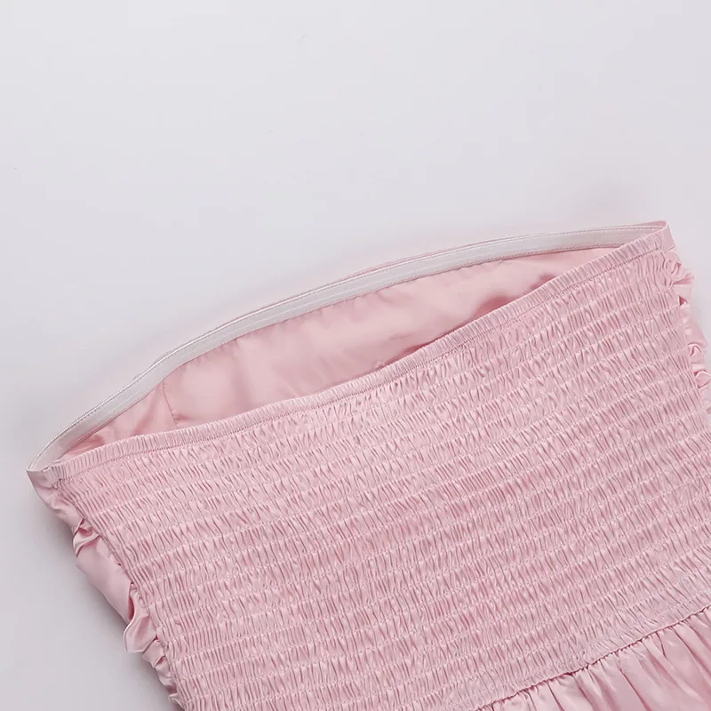 Fashion Off-shoulder Tube Top Dress Women — detail 20